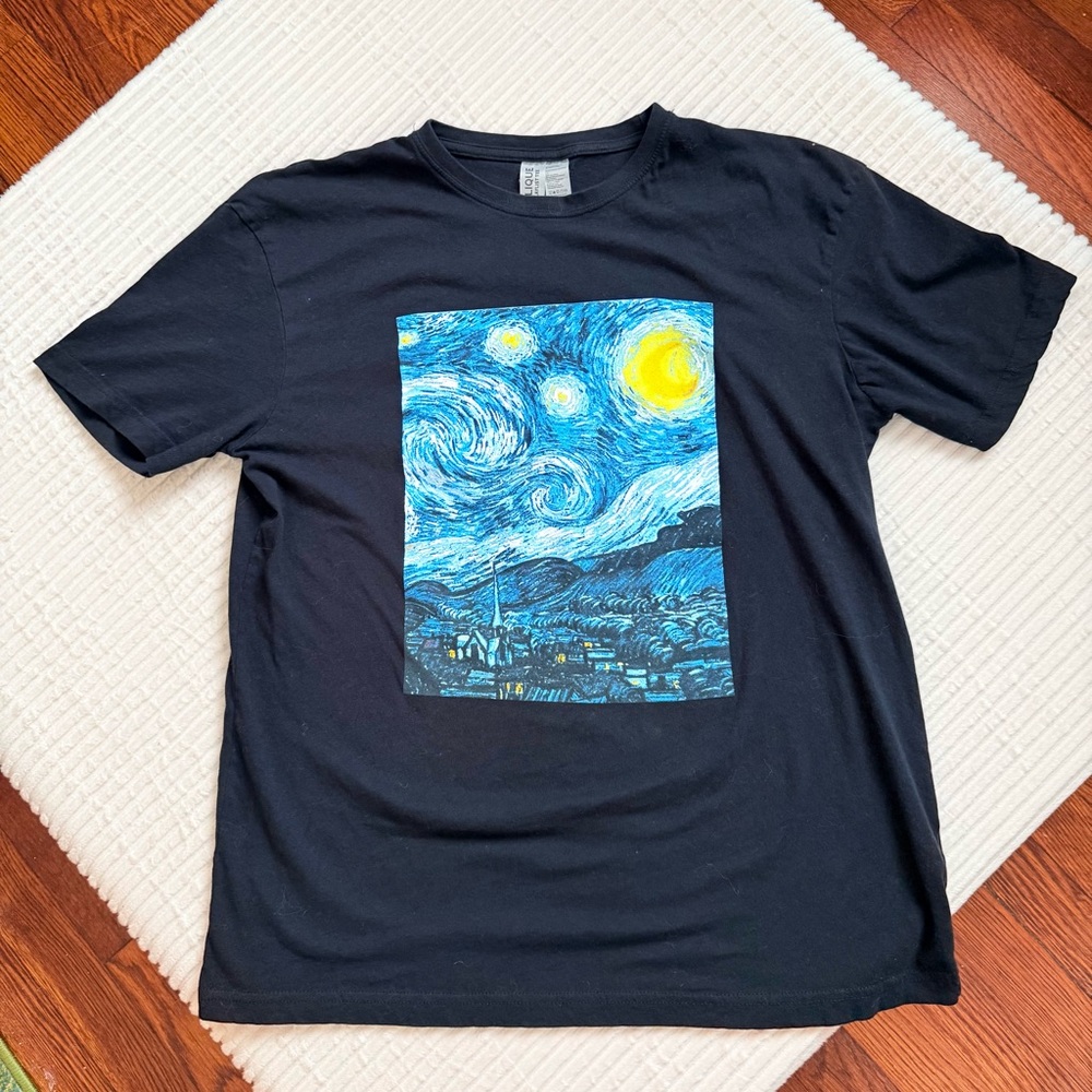 NWOT Van Gogh Experience - Large Starry Nights Tee - Picture 3 of 3